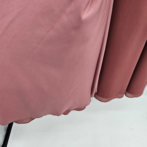 Lulus Stunning Grace Rusty Rose Cutout A-Line Maxi Dress Womens Size Small New - Picture 8 of 13